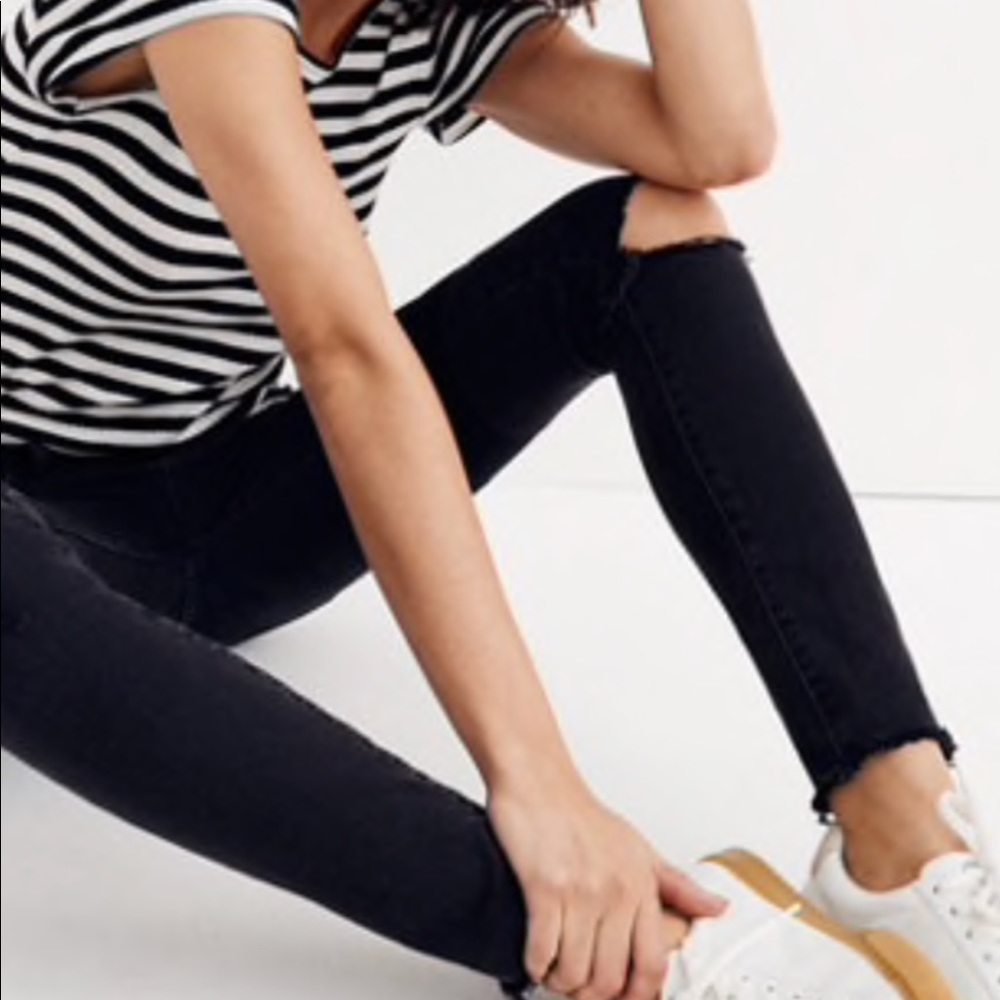 Black high waisted skinny jeans